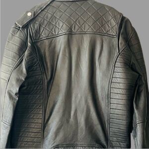 Genuine Custom made 100%sheepskin leather jacket